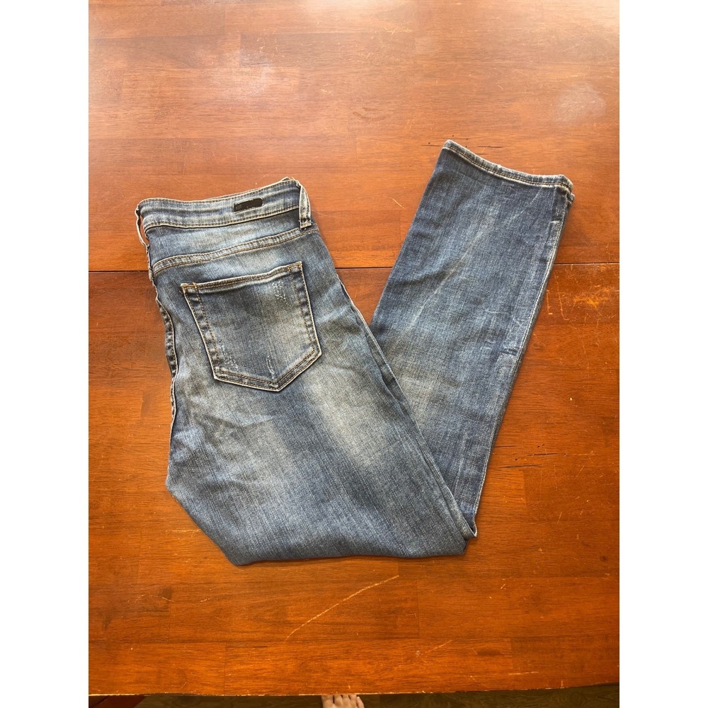 Kut from the Kloth Womens Size 8 Medium Wash Straight Leg Stretch Denim Jeans